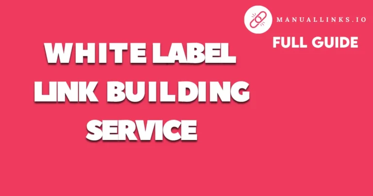 White Label Link Building Service
