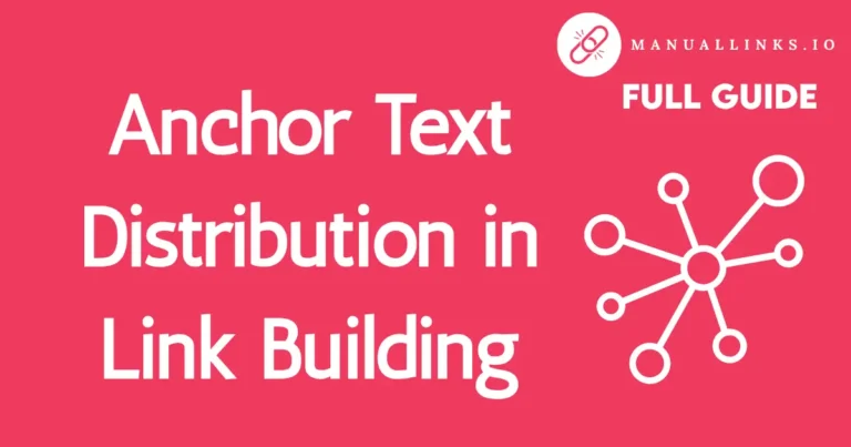 Anchor Text Distribution in Link Building